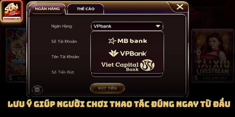 Lưu ý giúp người chơi thao tác đúng ngay từ đầu